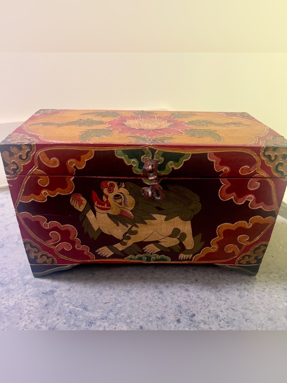 Boho Trinket Box from the Katmandu Valley in Nepal